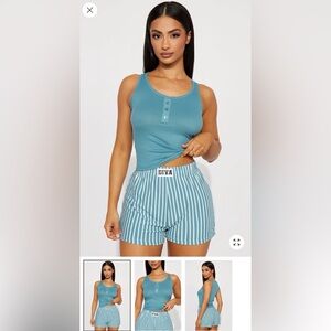 NWOT Women's Teal Sleepwear Set